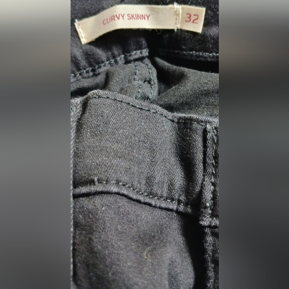 LEVI'S Curvy Skinny jeans, black, 14 medium,  W32 L30 - Picture 3 of 6